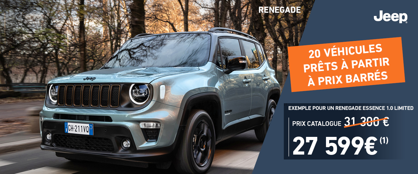Renegade Hybride ou Essence Disponibles Renegade Hybride ou Essence Disponibles